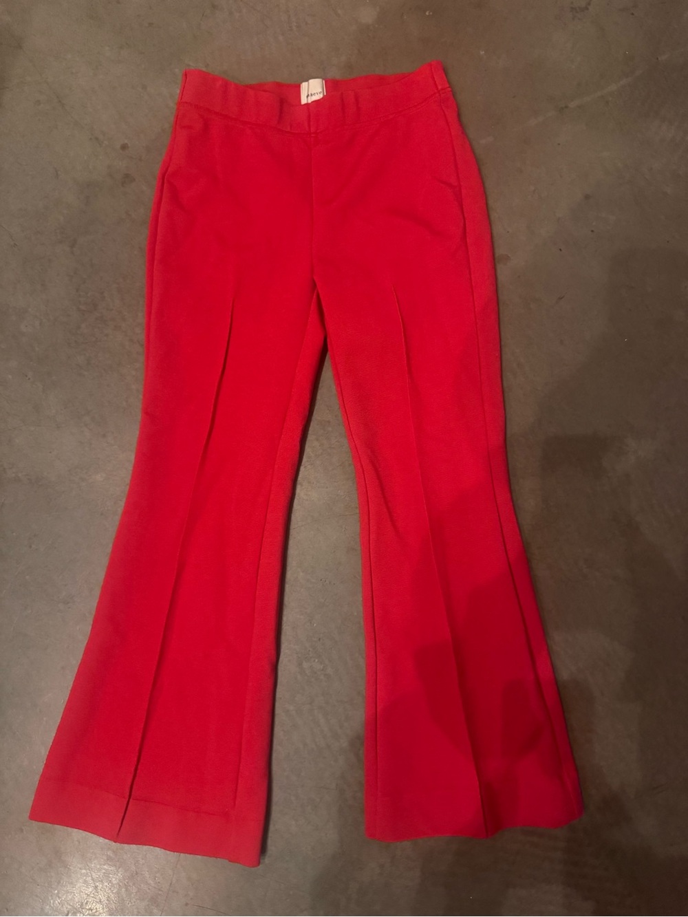 Maeve Red Boot-Cut Flare Pants